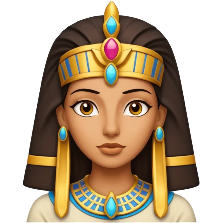 Pharaoh  female face character face only front face

 emoji