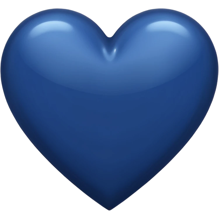 Navy Dark blue heart emoji