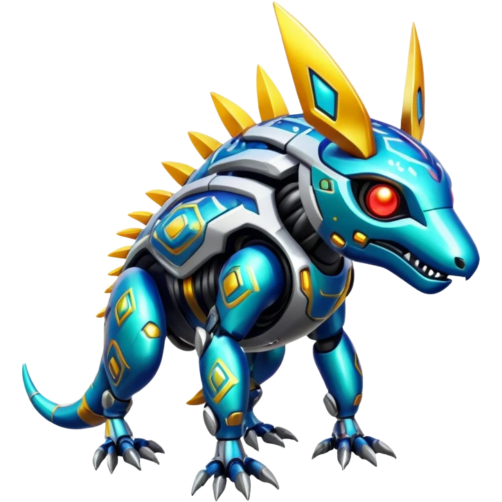  tropical cyber-Protogen-Fakémon-Vernid-creature emoji