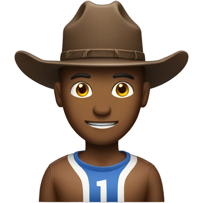 Footballer with a cowboy hat emoji