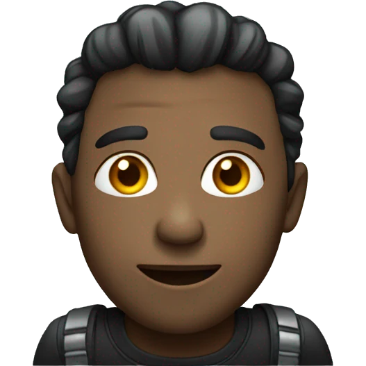 Dark smile emoji