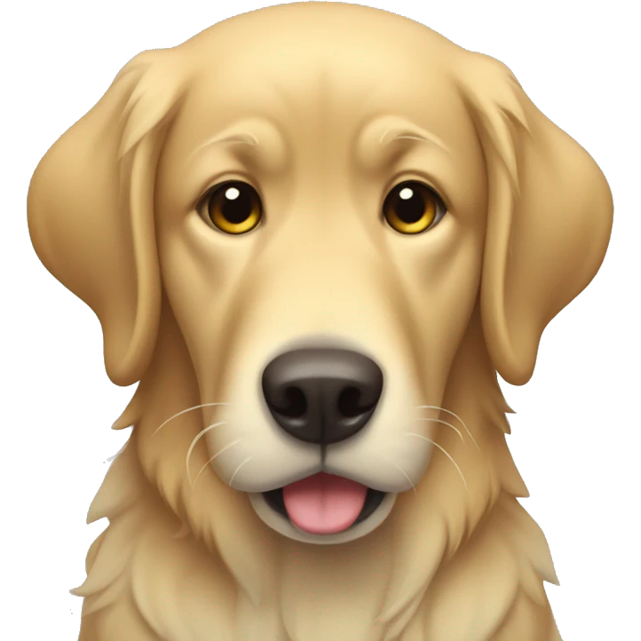 goalden retriever crying emoji