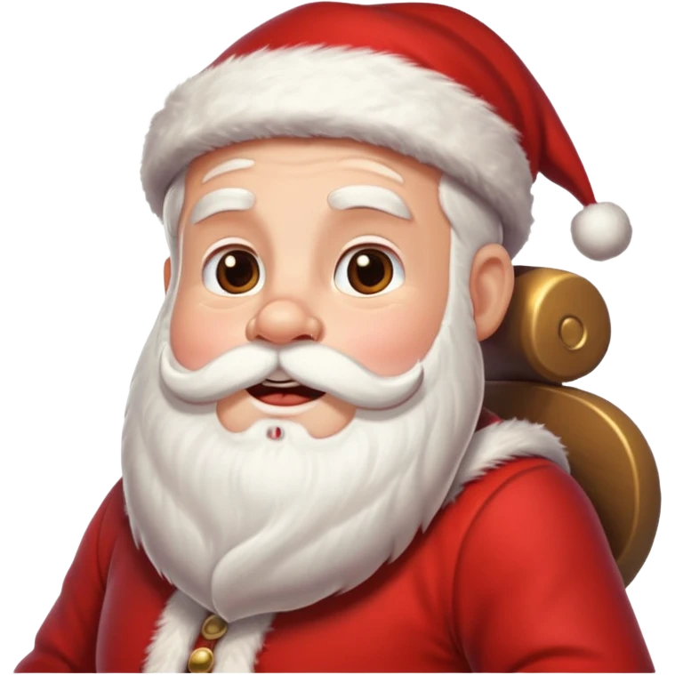 d'Eco de noël avec le père noël sur son traineau emoji