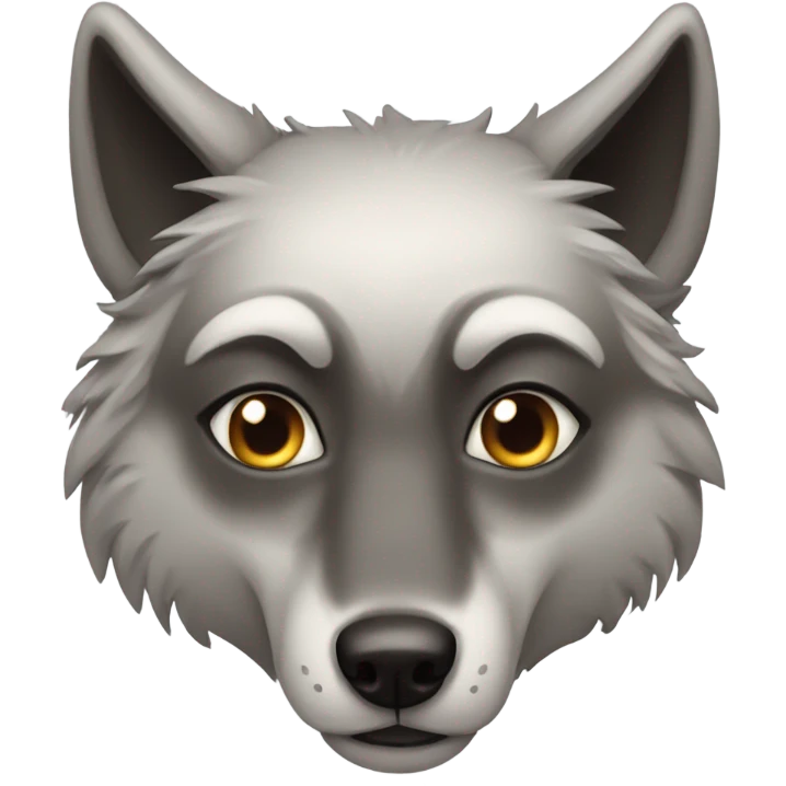 Wolf with heart eyes emoji