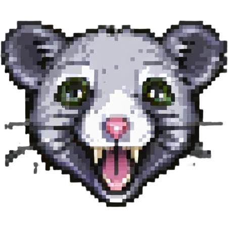 screaming opossum emoji