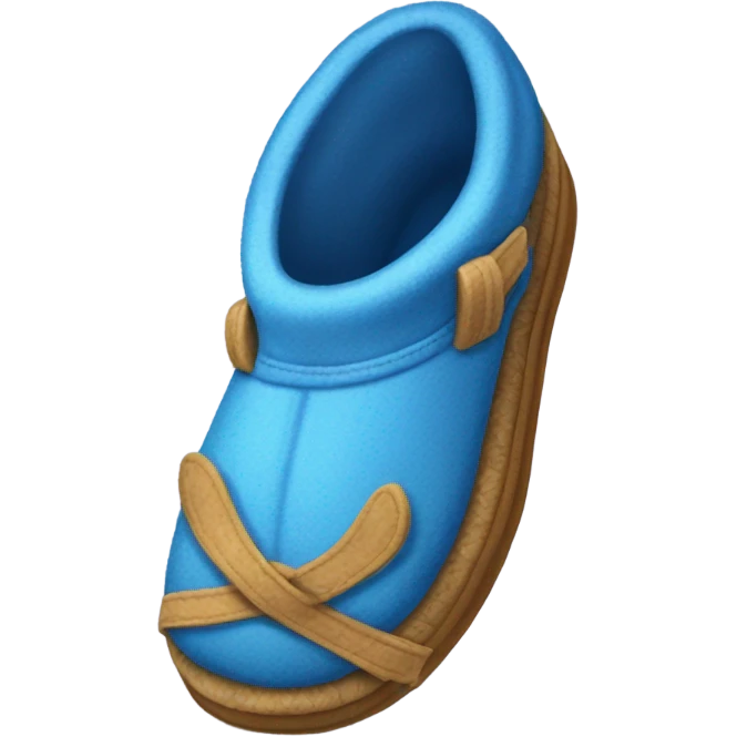 Pantuflas azules  emoji