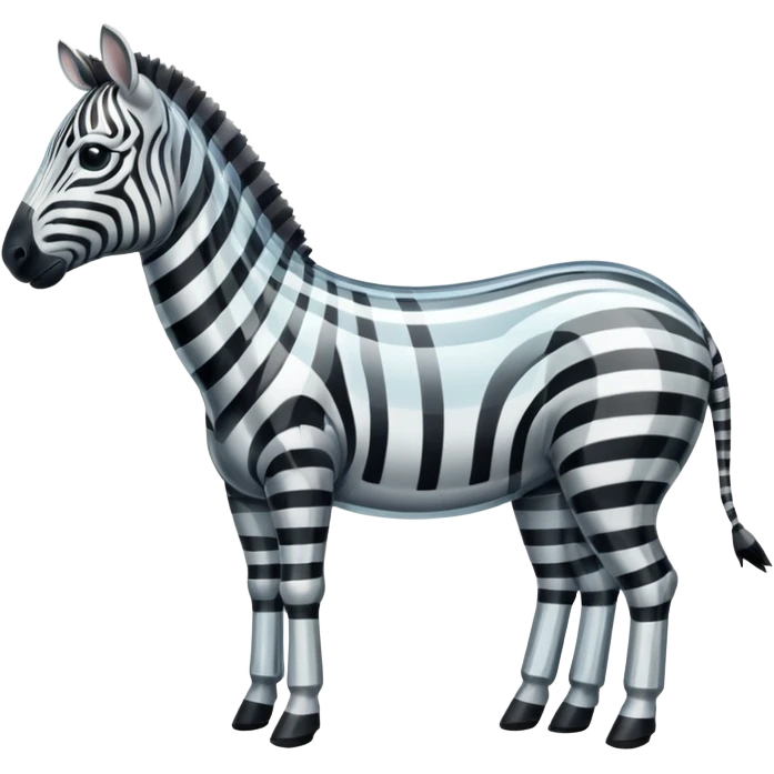 glassed zebra emoji