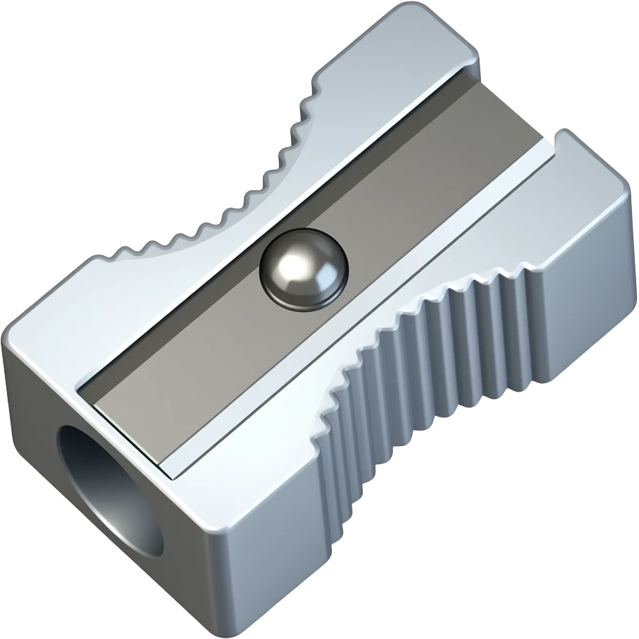 Pencil sharpener blade emoji