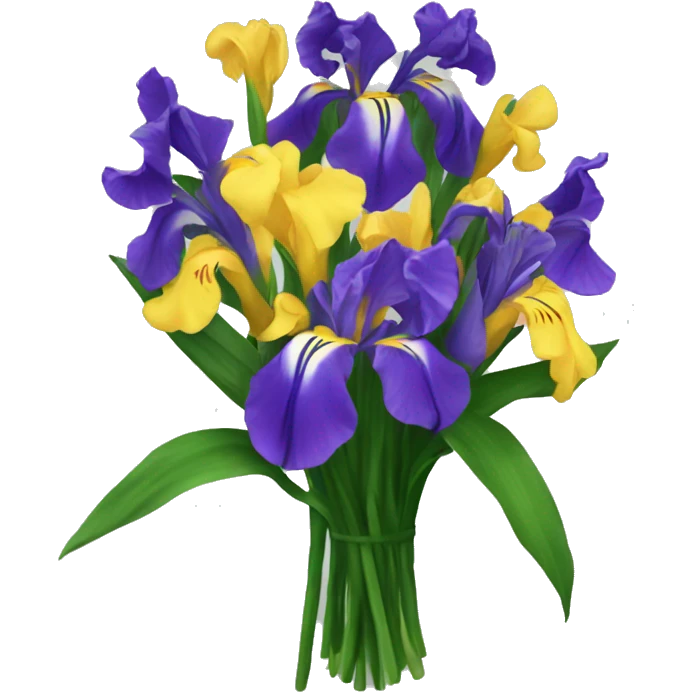 Bouquet of irises emoji