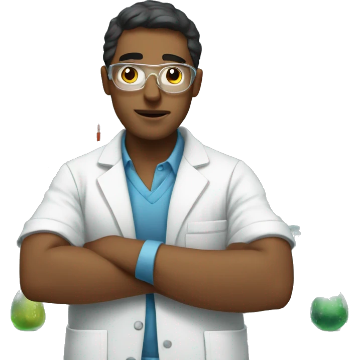 guy in laboratory emoji