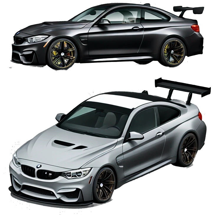 Bmw m4 full carbon with spoiler and drifting emoji