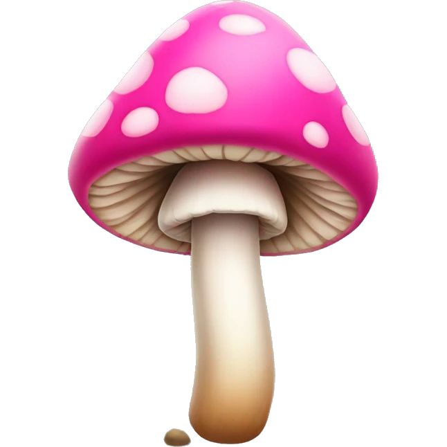 Pink mushroom emoji