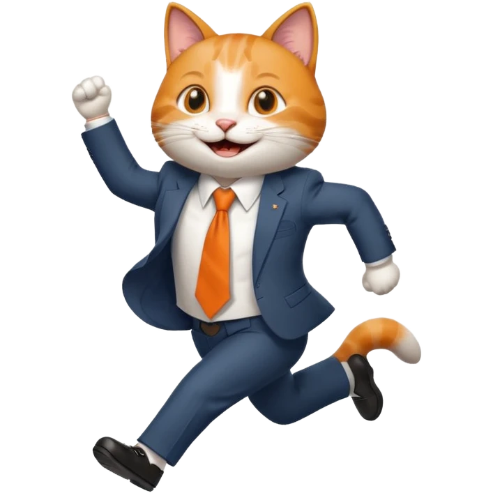 happy cat running for president emoji