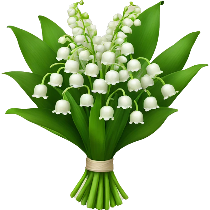 A bouquet of lily of the valley emoji