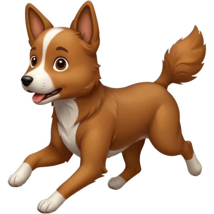 a dog running emoji
