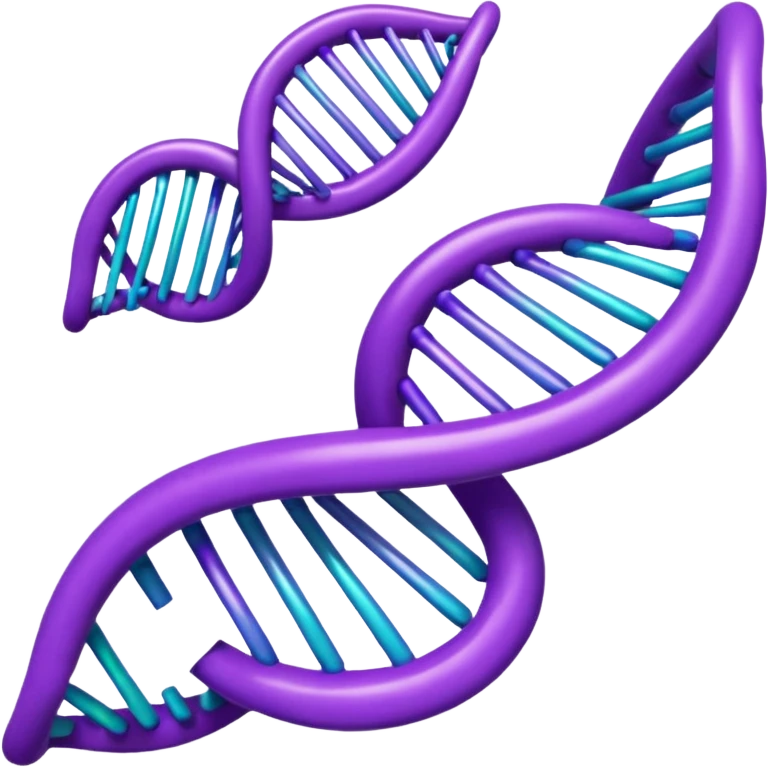Purple DNA double helix emoji