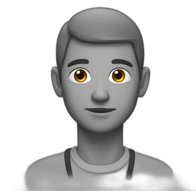 Mayeul déguisé en trisomique emoji