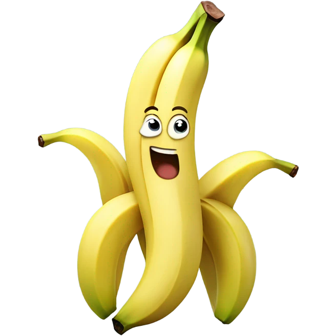 Talking banana emoji