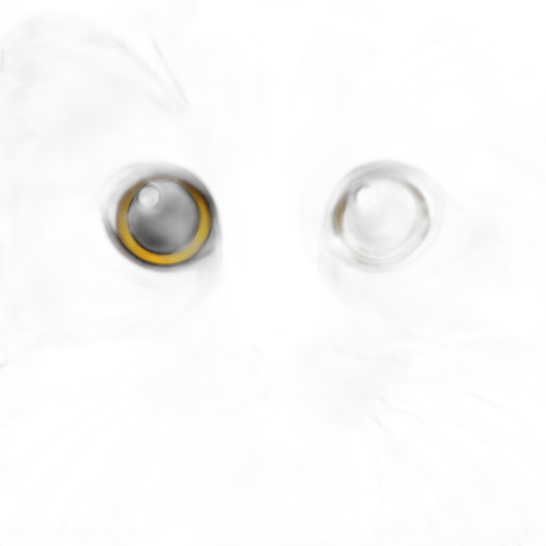 Dark Brown Siberian kitten face emoji