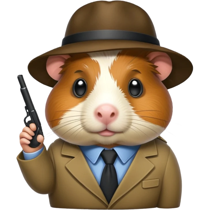 detective guinea pig emoji