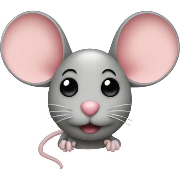 Mouse with eyes hearts emoji