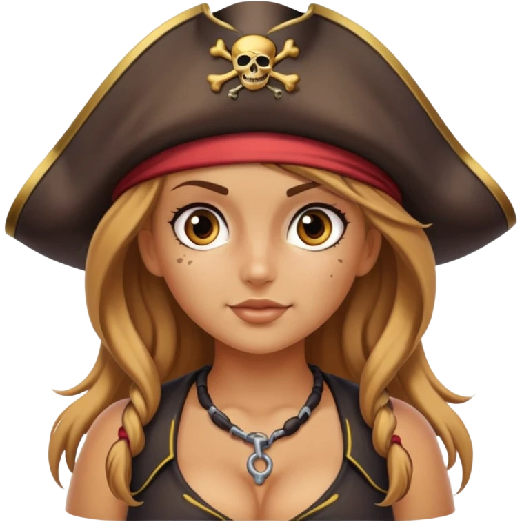 Pirate girl with big booba emoji