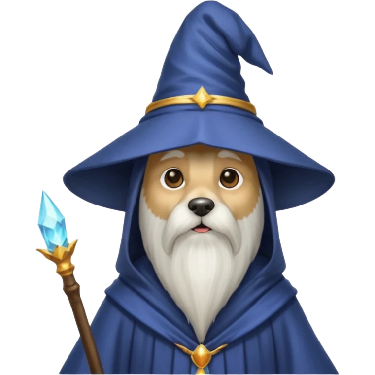 Dog wizard emoji