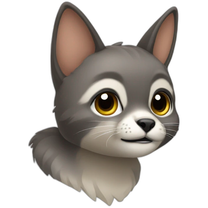 mapache hembra con un laso emoji