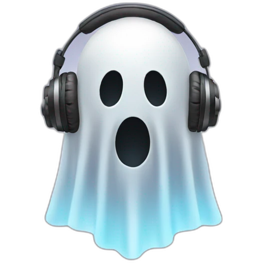 ghost in the headphones emoji