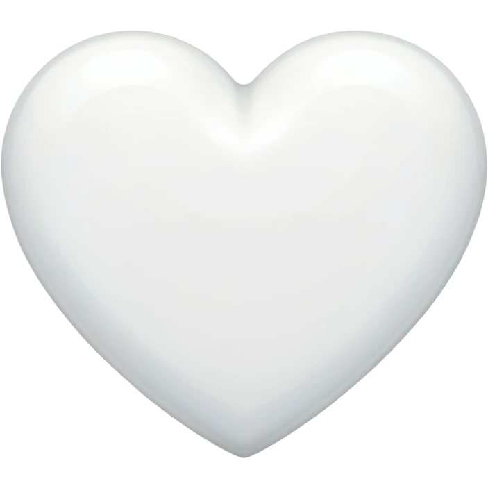 Coração branco emoji