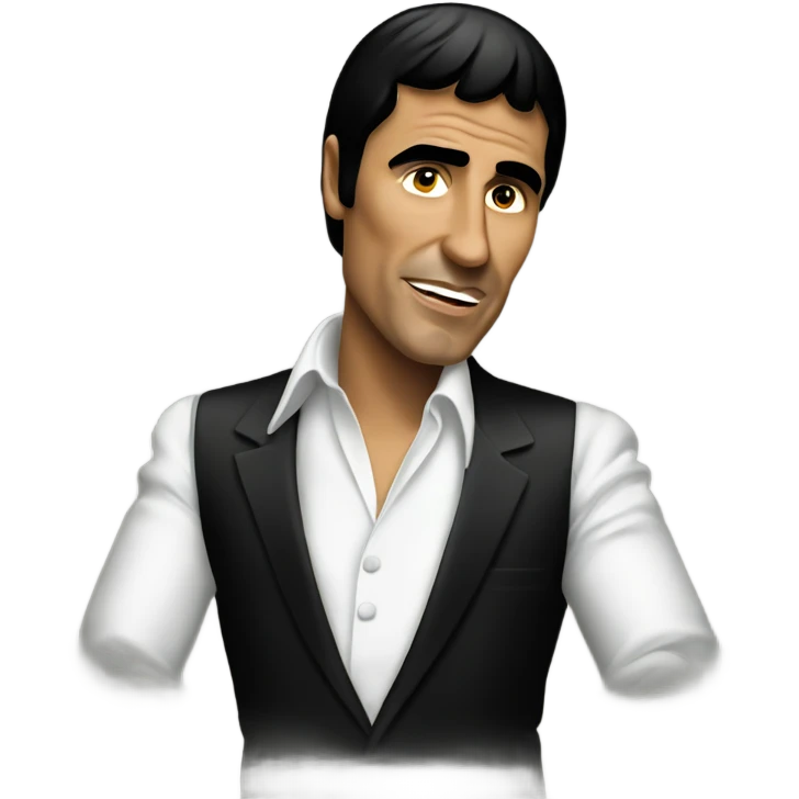 Tony Montana with world behind him emoji