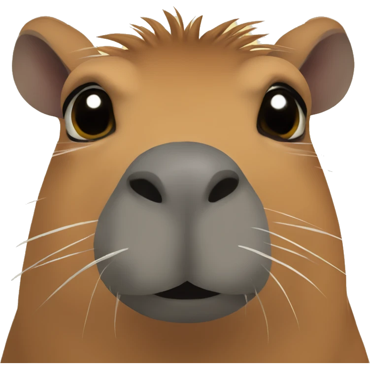 Capybara love emoji