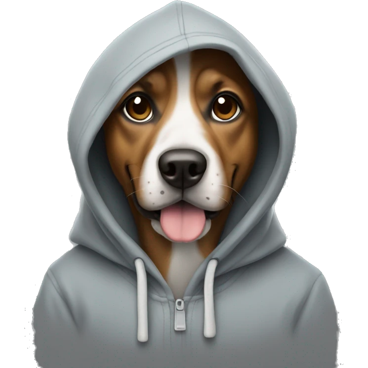 Dog with hoodie emoji