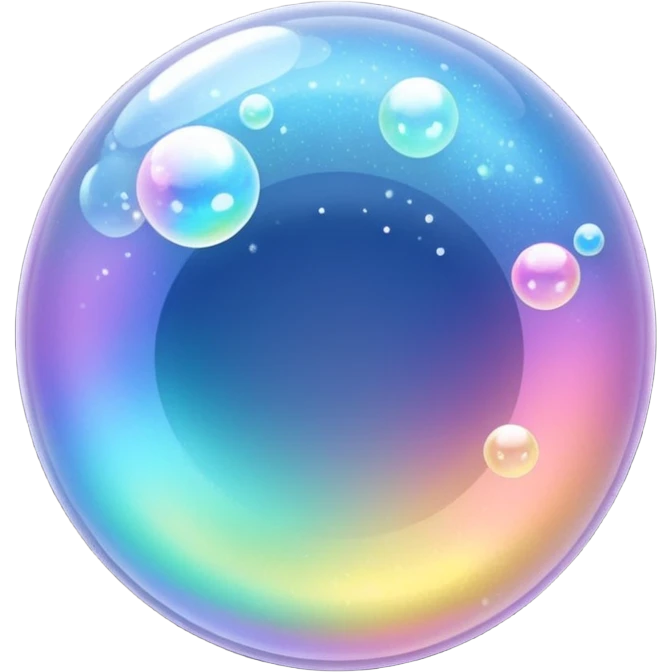 glitter bubbles emoji