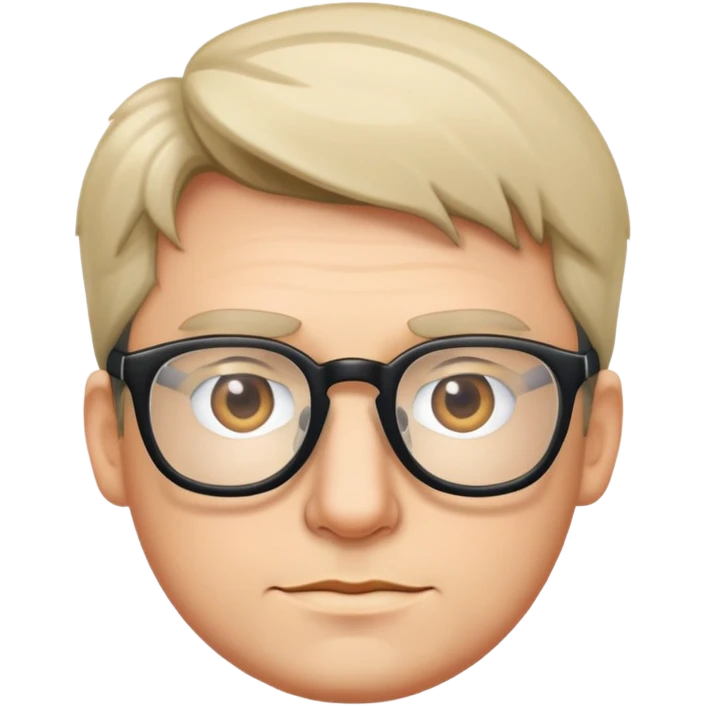 man with glasses emoji