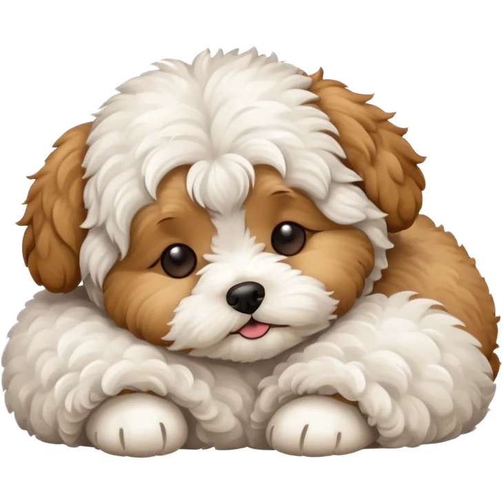 Maltipoo sleepy emoji