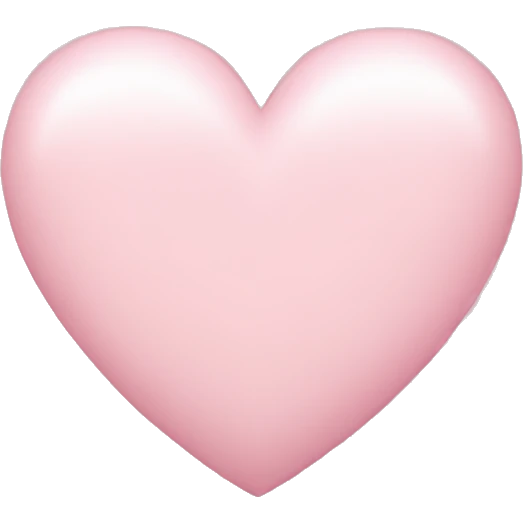 light pink heart emoji