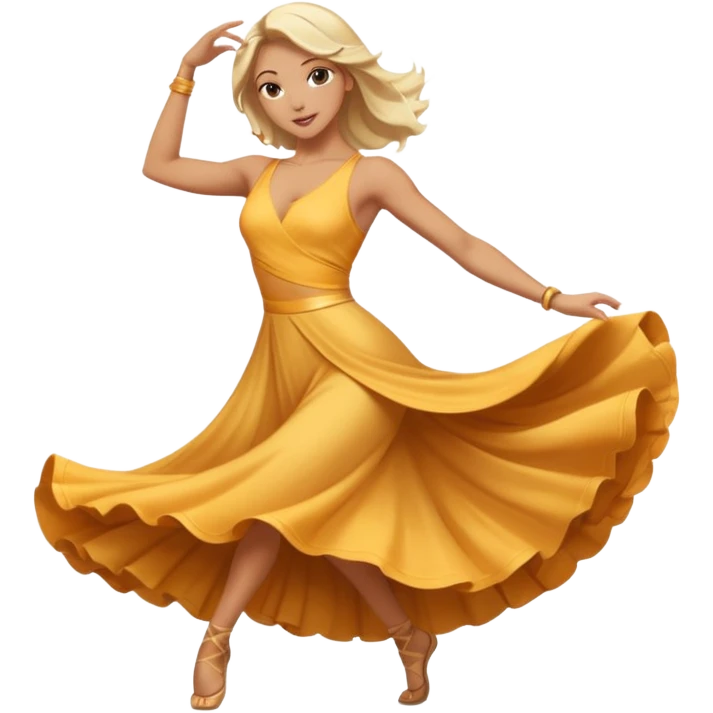 hot blonde dancer  emoji