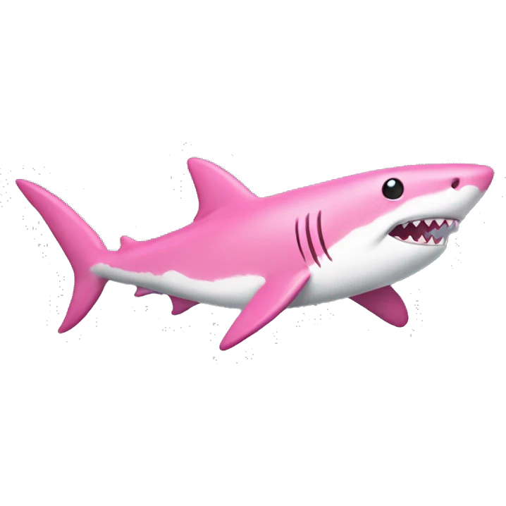 Pink shark  emoji