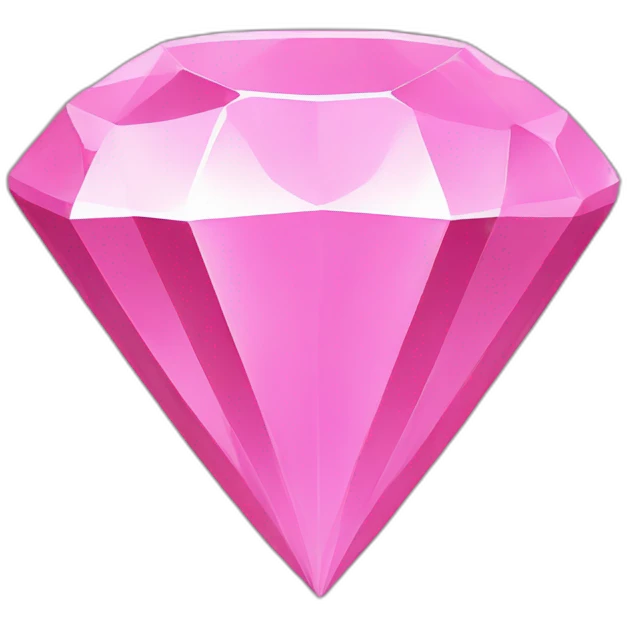 A black and pink diamond emoji