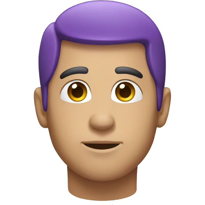 Purple lift emoji