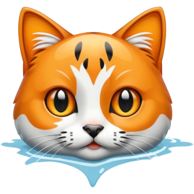 Swimming cat emoji