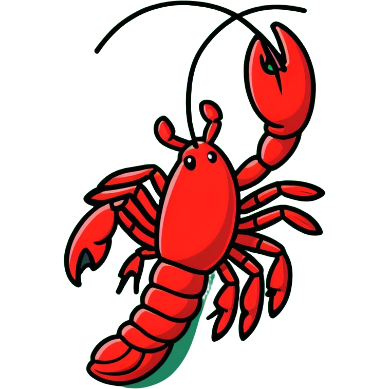 Red crawfish in a spicy boil emoji