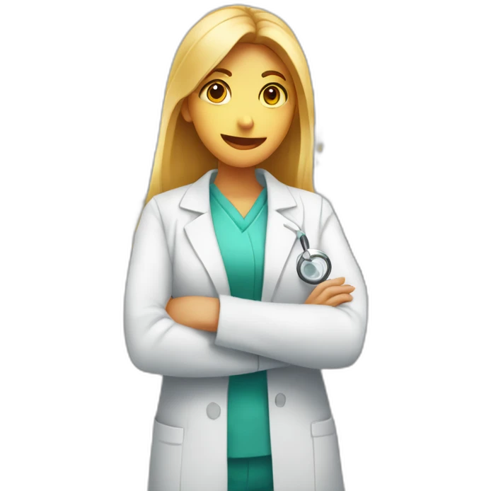 Chica trabajando en una farmacia emoji