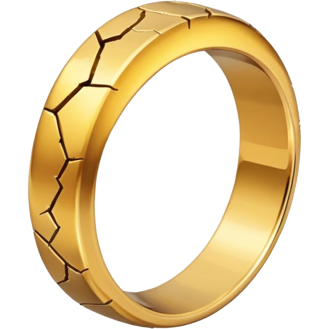 A GOLD RING BROKEN emoji