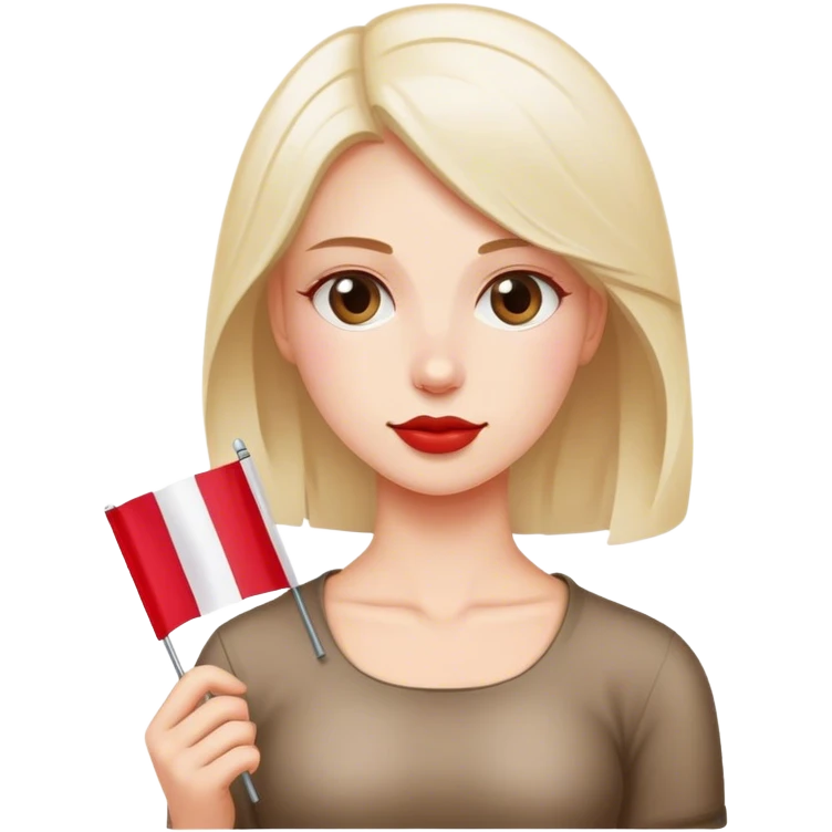 woman with polish flag emoji