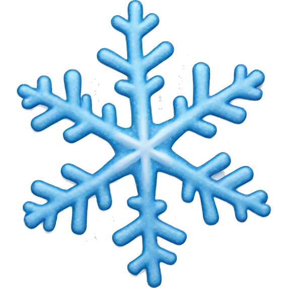 Melting snowflake emoji