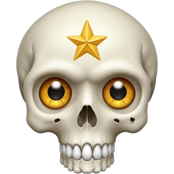 skull with star eyes emoji