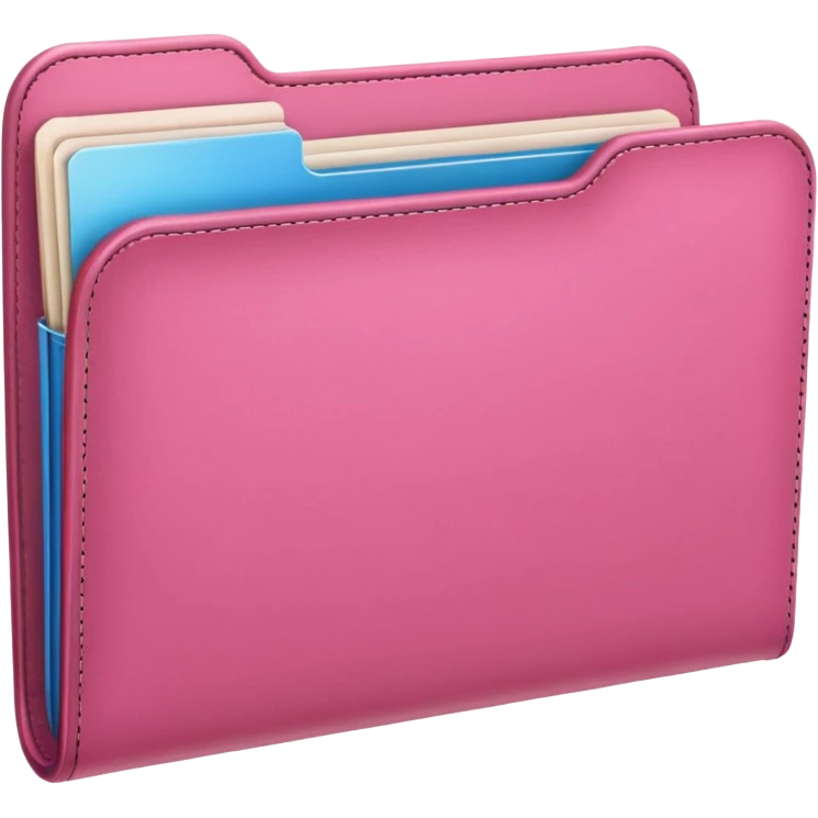 mix pink forward facing folder emoji
