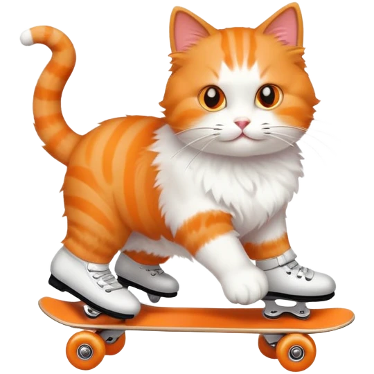 Cat skating  emoji